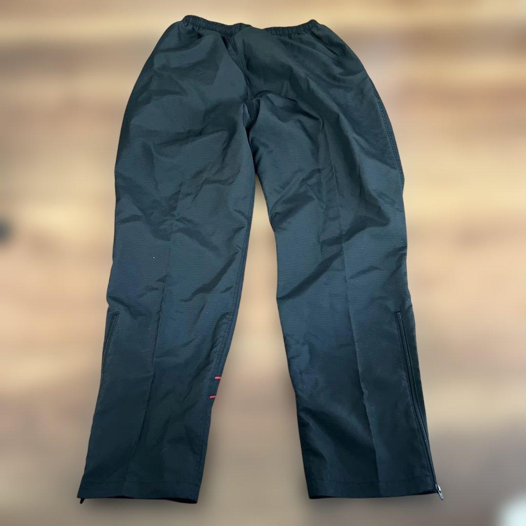 早稲田asics ウォームアップパンツ XL 黒