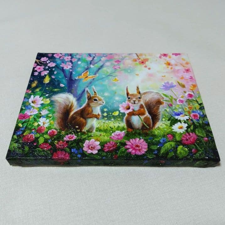 N*a様 【春の集い】アクリル画 F3 風景画 絵画