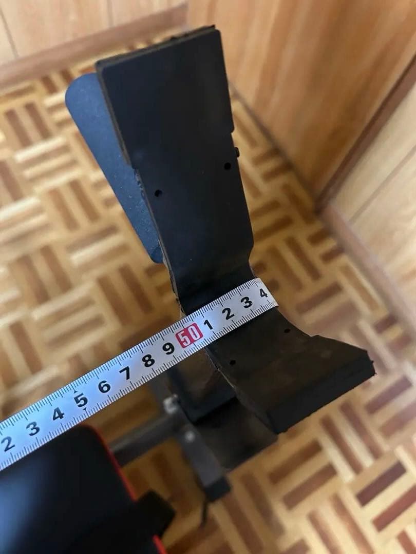 筋トレベンチ+シャフト+ウェイト15kg×2＋4kg鉄アレイ　一部歪み有　手渡し