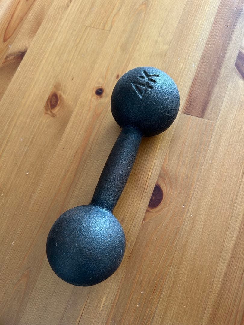 筋トレベンチ+シャフト+ウェイト15kg×2＋4kg鉄アレイ　一部歪み有　手渡し