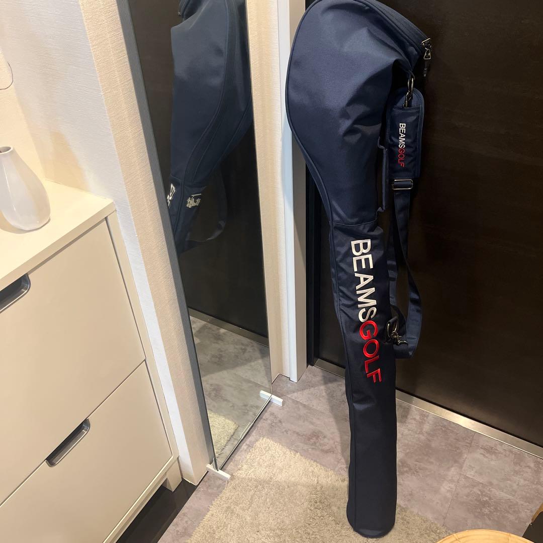 美品　BEAMS GOLF キャディバッグ ネイビー　クラブケース