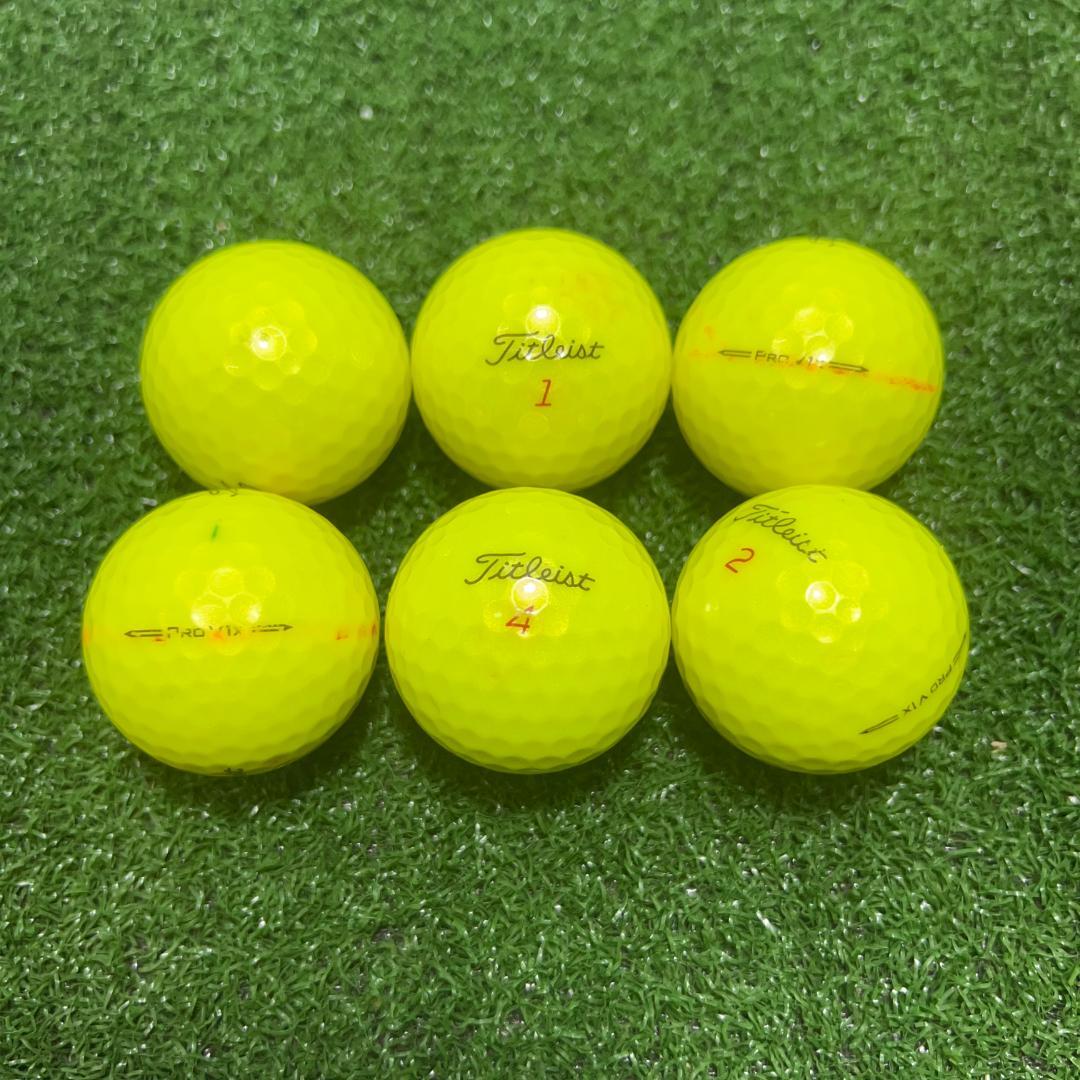 【A53】 Titleist PROV1X 黄 2023年 ロストボール 24球