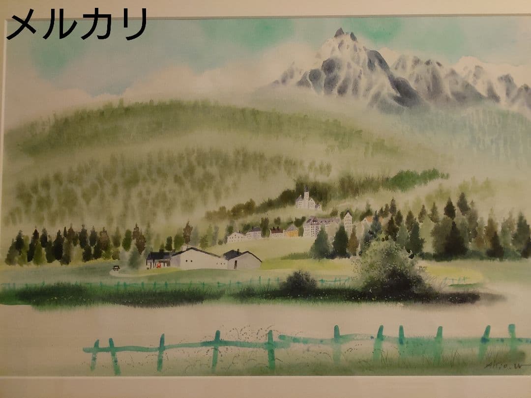 ✨️限定1点限り 渡辺あきおさんの水彩画　原画　真作　美品