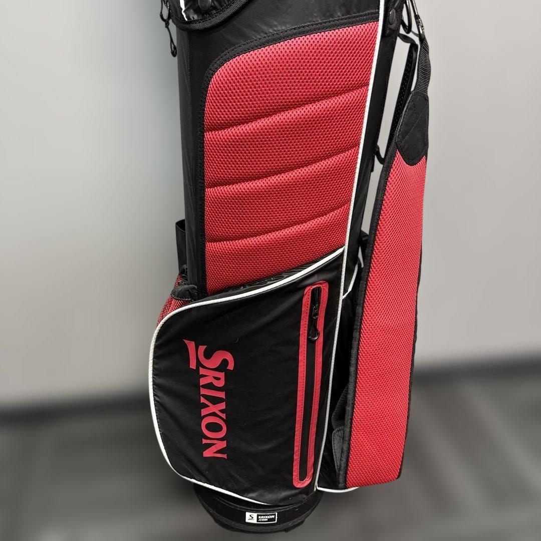 SRIXON スリクソン キャディバッグ ゴルフバッグ　ブラック　レッド　赤