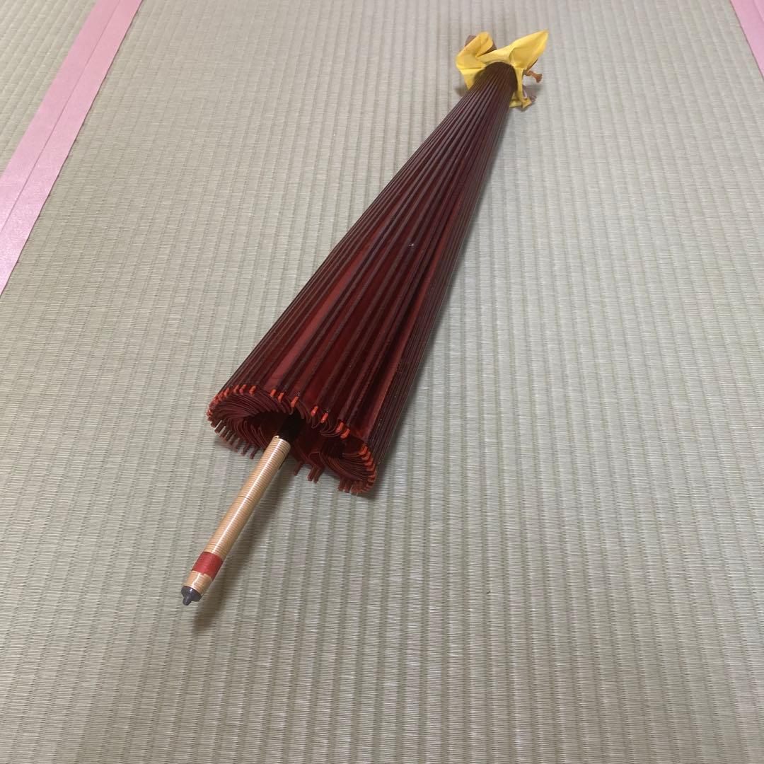 舞踊傘 赤 和傘　　直径116cm
