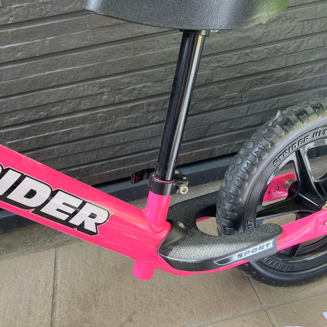 STRIDER ストライダー 12 SPORT ピンク プロテクター付き