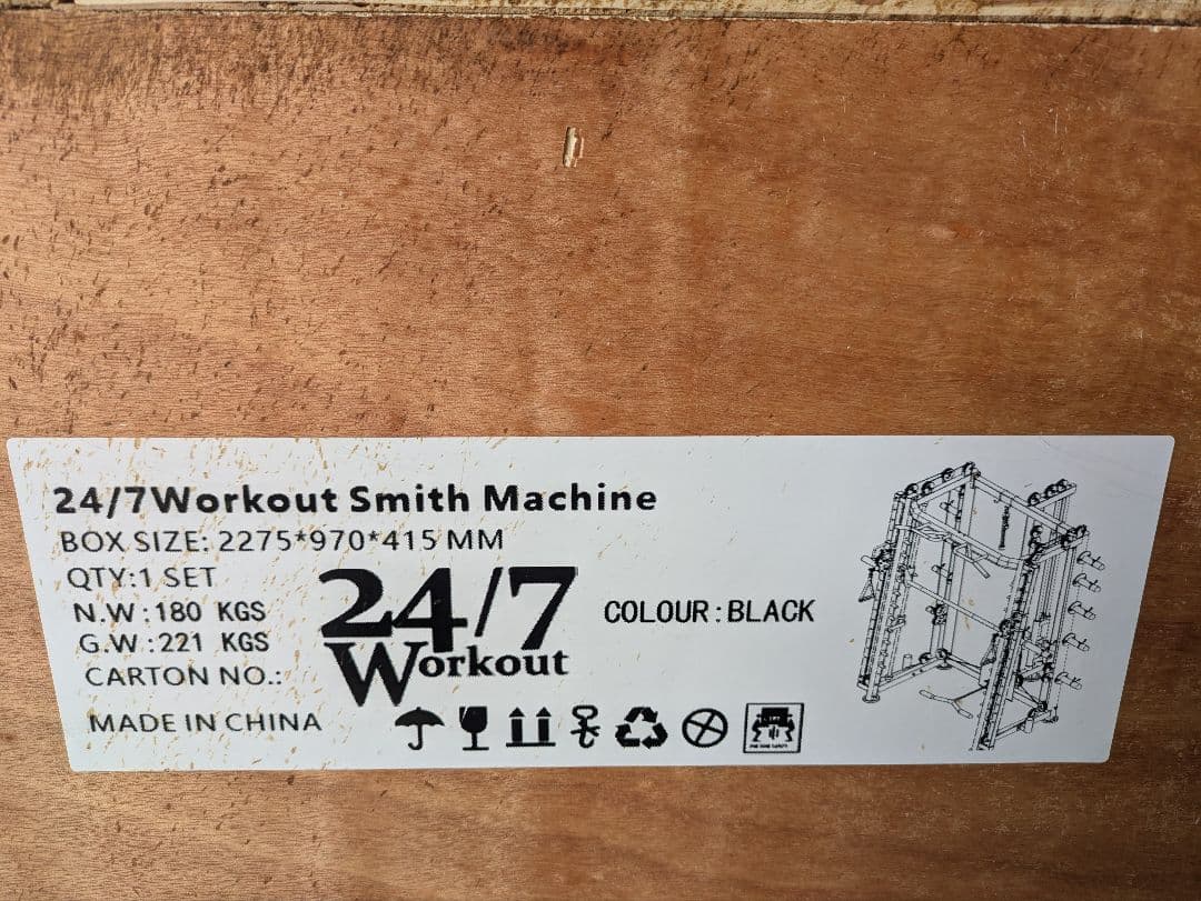 新品未使用24/7 Workout Smith Machine スミスマシン