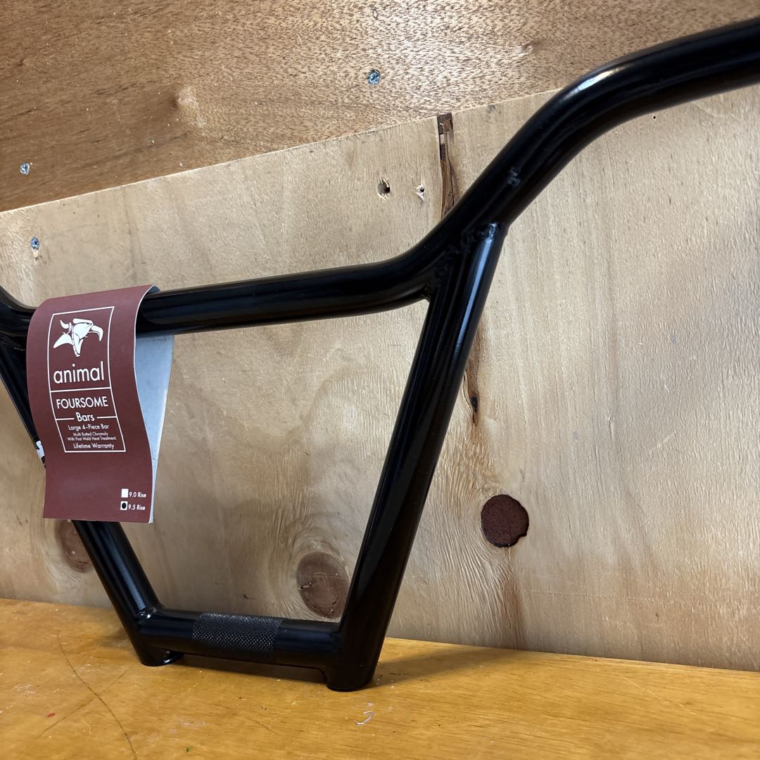 animal Foursome Bar 9.5” BMX ブラック ハンドルバー