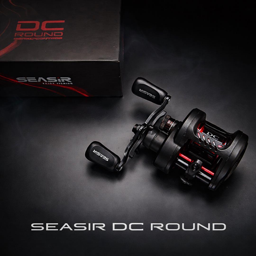 左巻 SEASIR DC ROUND ベイトリール 164g 真鍮ギア　丸型DC