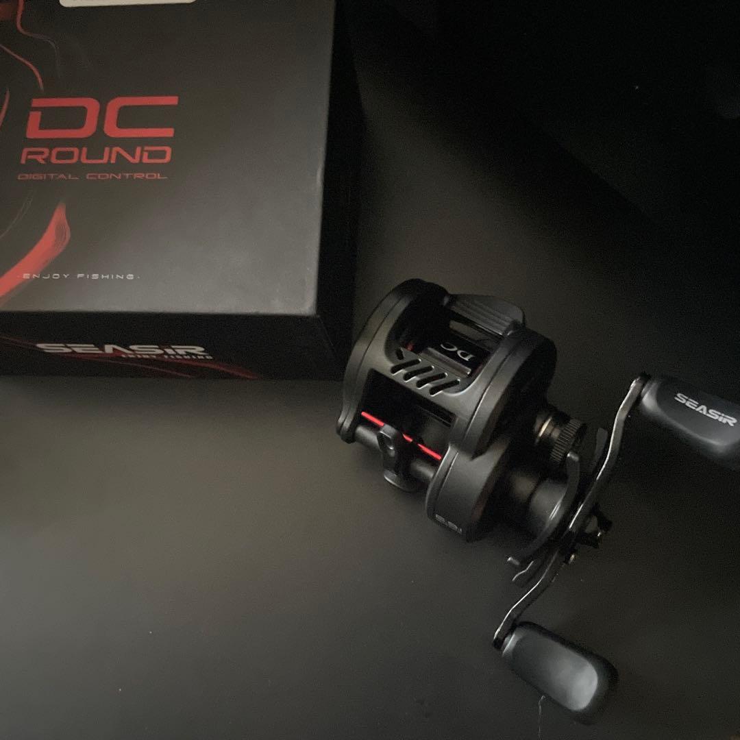 左巻 SEASIR DC ROUND ベイトリール 164g 真鍮ギア　丸型DC