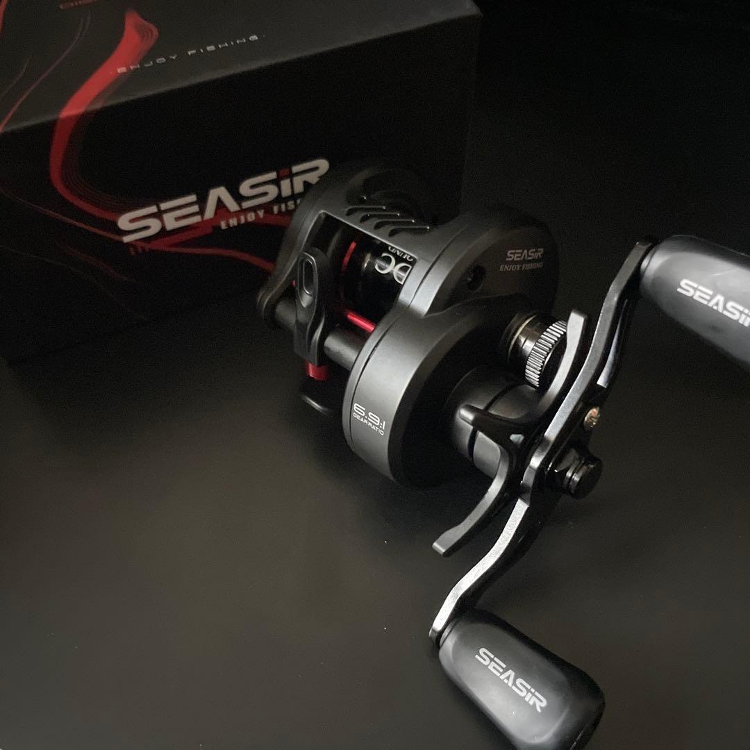左巻 SEASIR DC ROUND ベイトリール 164g 真鍮ギア　丸型DC