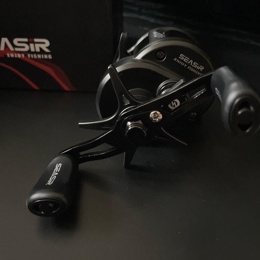 左巻 SEASIR DC ROUND ベイトリール 164g 真鍮ギア　丸型DC