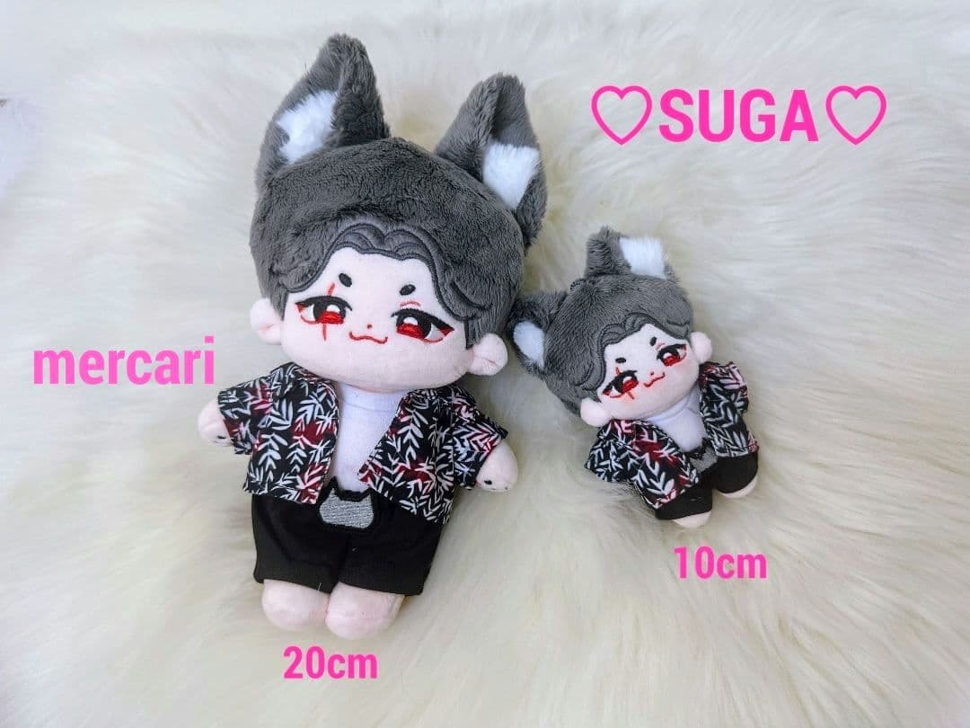 BTS 10cm ぬいぐるみ SUGA AgustD ユンギ ジン テテ ジミン