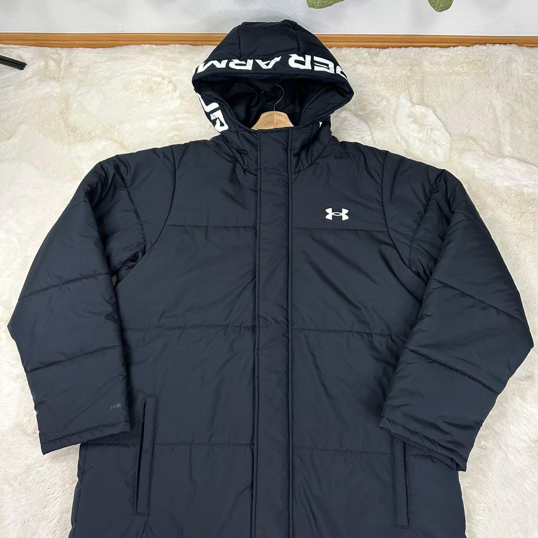 ✨美品✨アンダーアーマー STORM 中綿ベンチコート XXL 撥水 防寒 黒