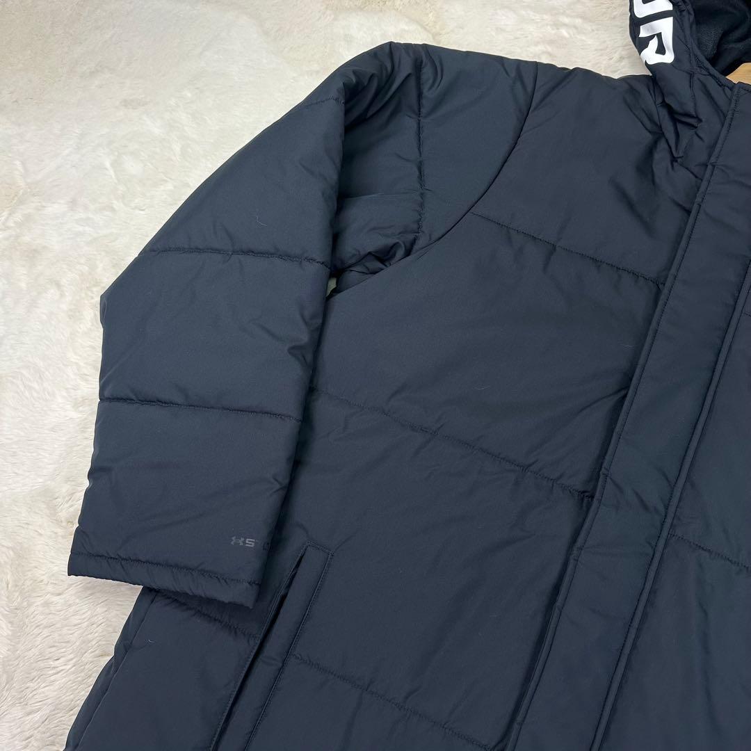 ✨美品✨アンダーアーマー STORM 中綿ベンチコート XXL 撥水 防寒 黒