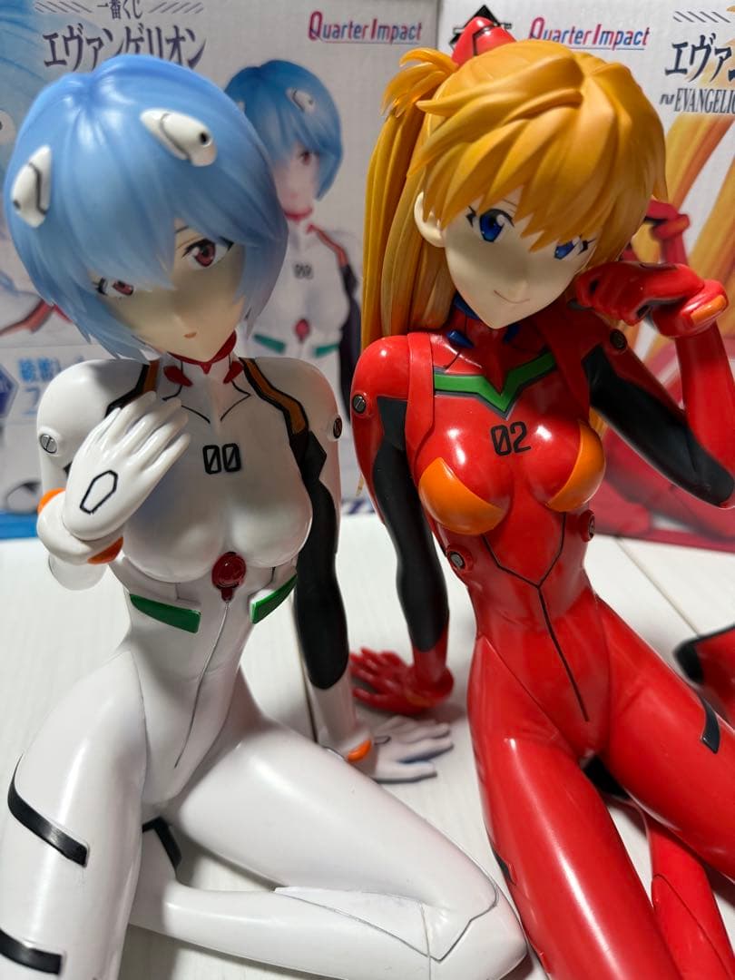 エヴァンゲリオン 一番くじ HEROINES フィギュア 綾波レイ アスカ