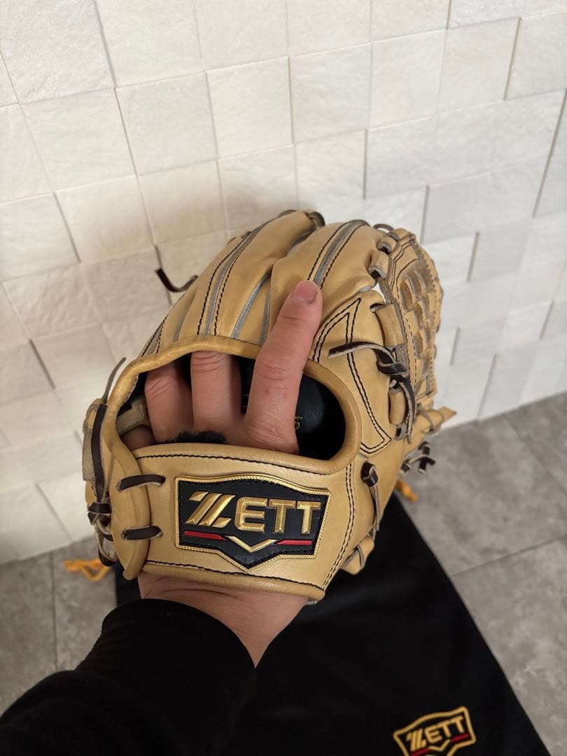 ZETT PROSTATUS 硬式グローブ キャメル