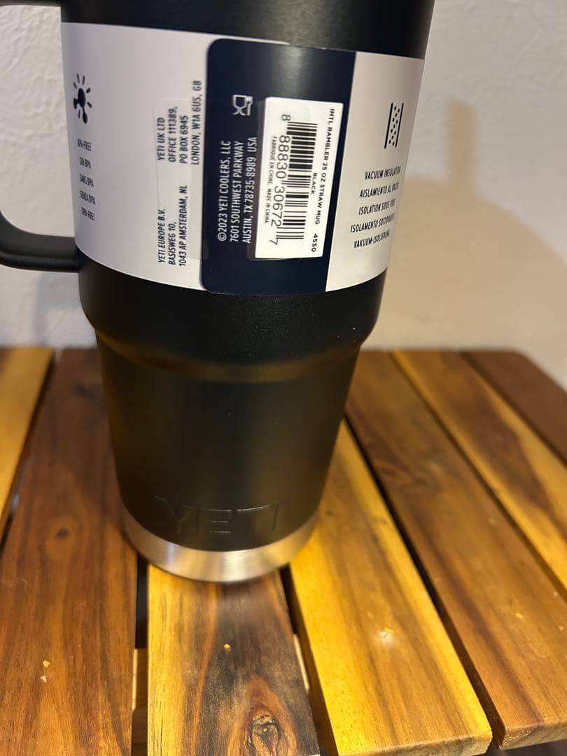 【新品】YETI Rambler 25 oz ランブラー　ブラック　ストロー付