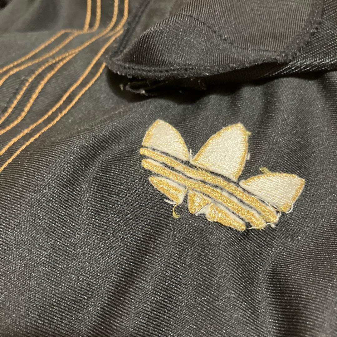 adidas ジャージ　トラックパンツ　レオパード柄　トレフォイル刺繍ロゴ　レア
