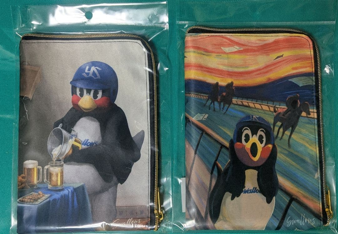 つば九郎　芸術の秋 トートバッグ&L型チャックポーチセット＊おまけ付き