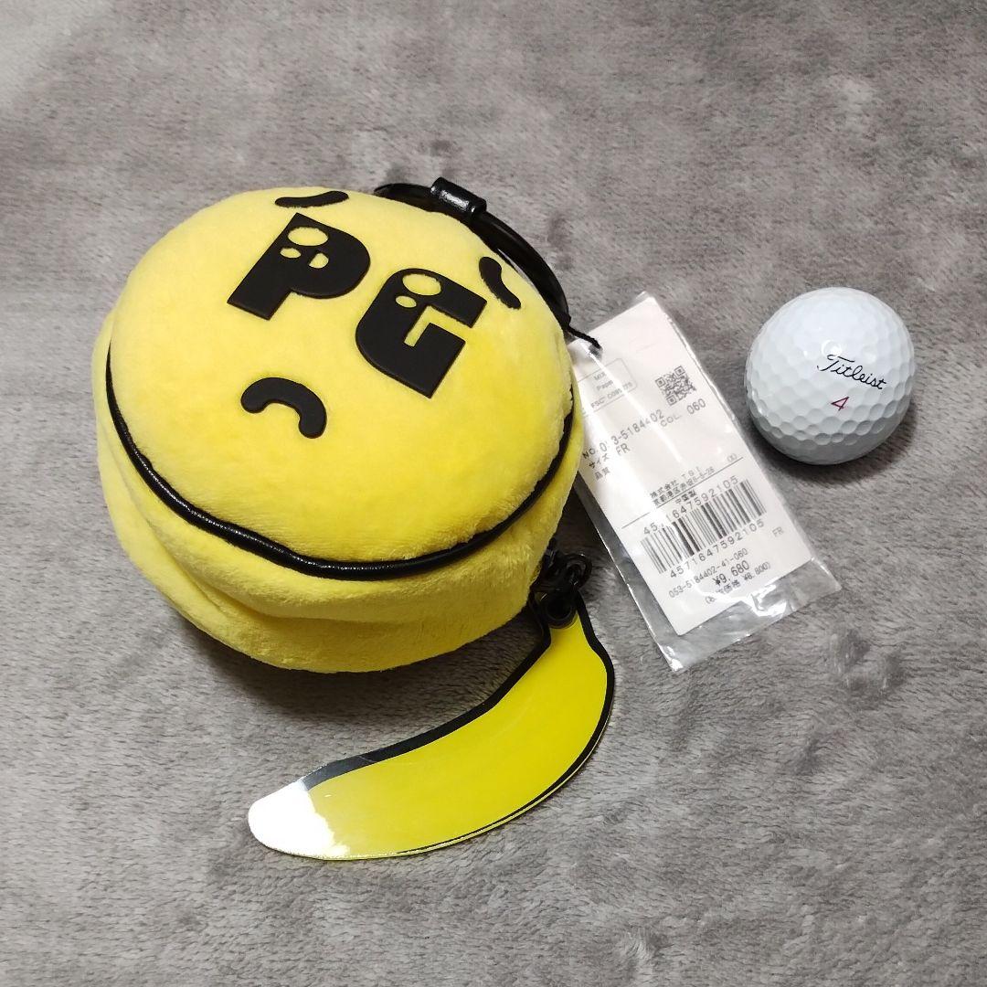 PEARLY GATES 2025 限定 PG SMILE 丸ポーチ イエロー