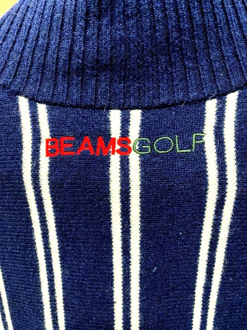 ビームスゴルフ　BEAMS GOLF ニット ジップジャケット　ウール100%