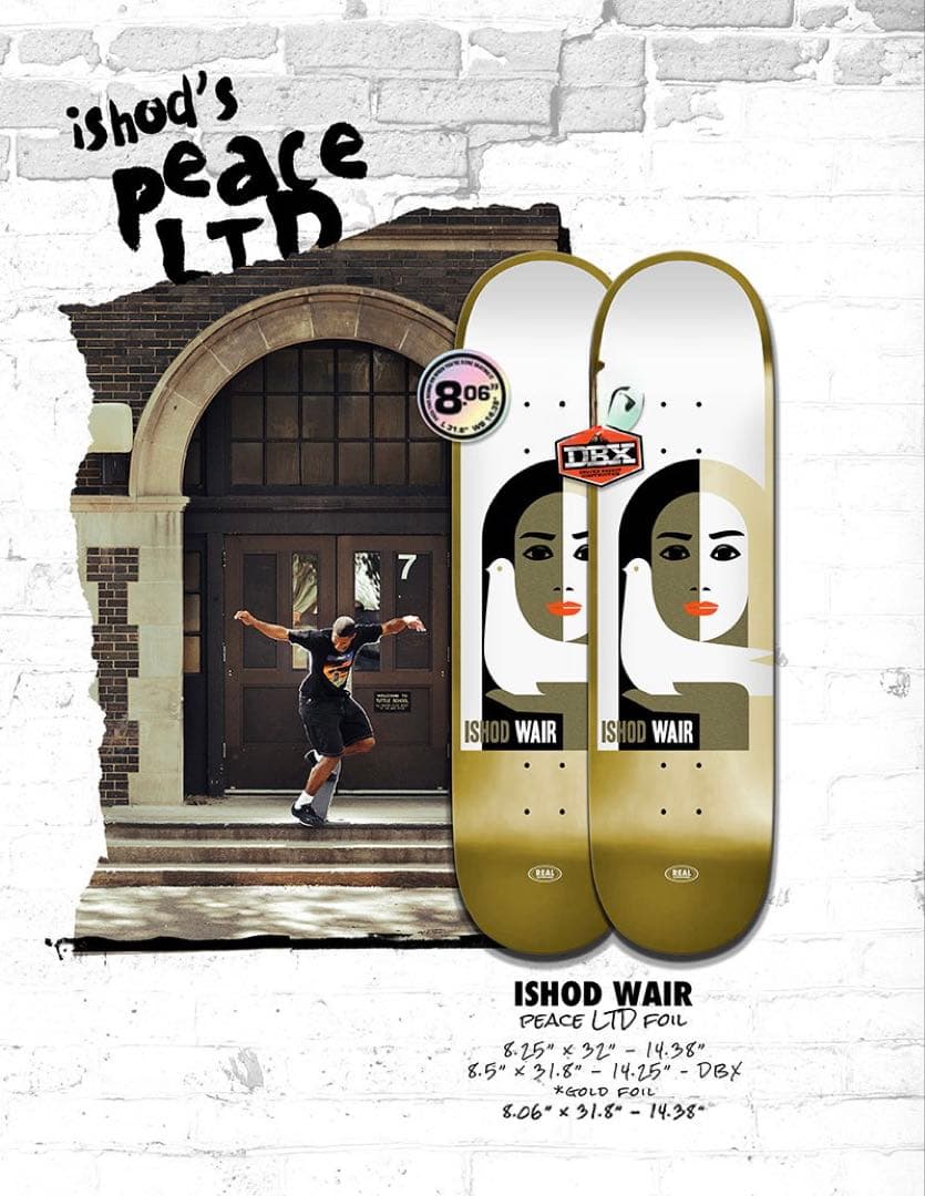 リアル REAL PRO BOARD ISHOD 8.06 デッキテープ無料付き