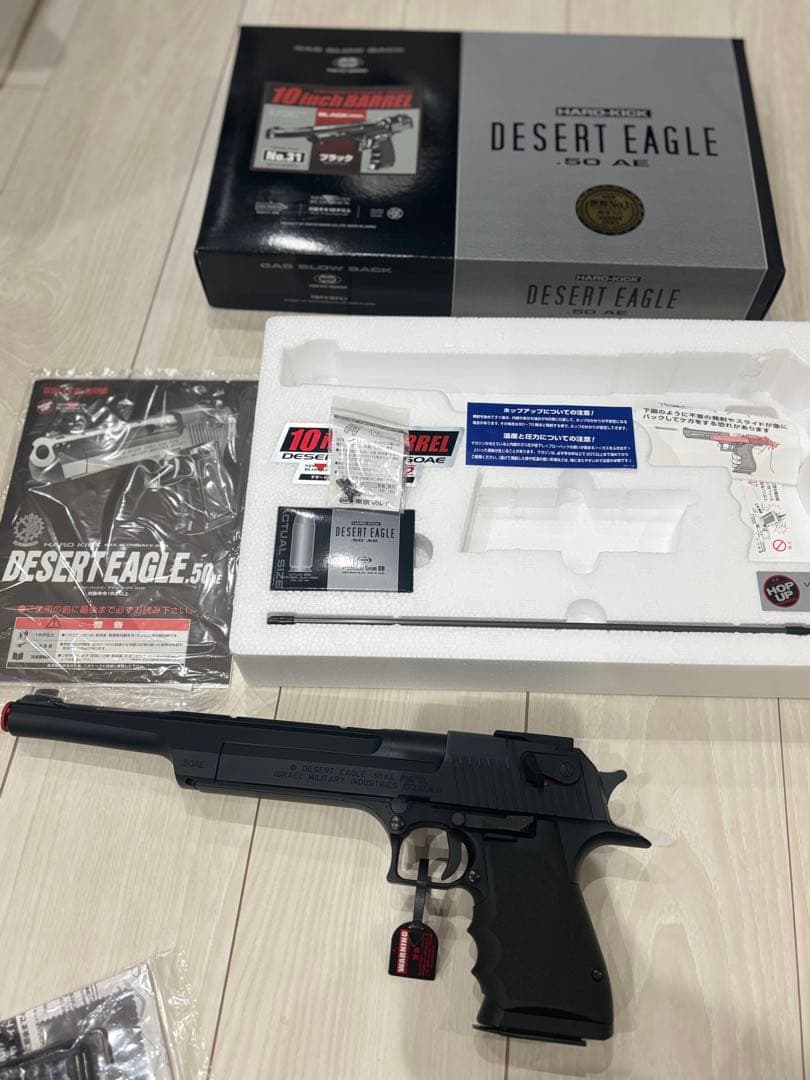 美品 完品 DESERT EAGLE .50 AE ガスガン 10インチバレル