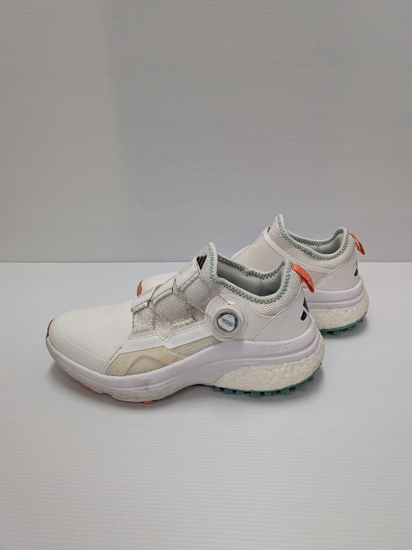 adidas ゴルフシューズ ホワイト 25cm トラクションソール