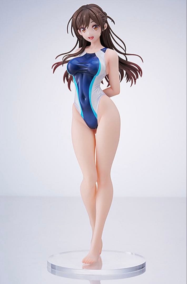 水原千鶴 水色ラインの競泳水着Ver. フィギュア 新品未開封