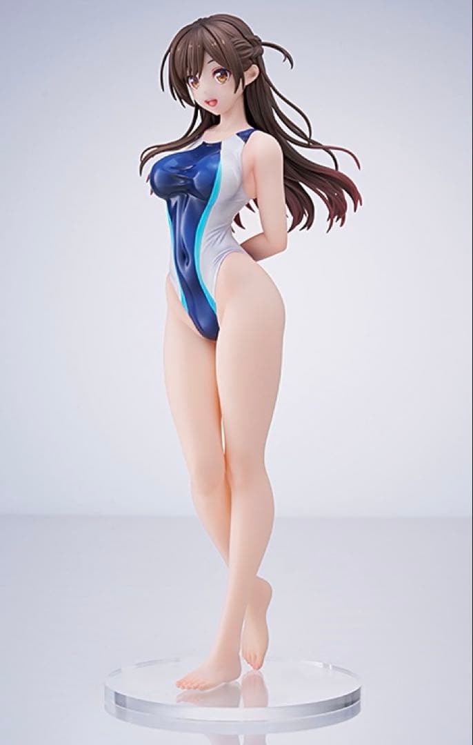水原千鶴 水色ラインの競泳水着Ver. フィギュア 新品未開封