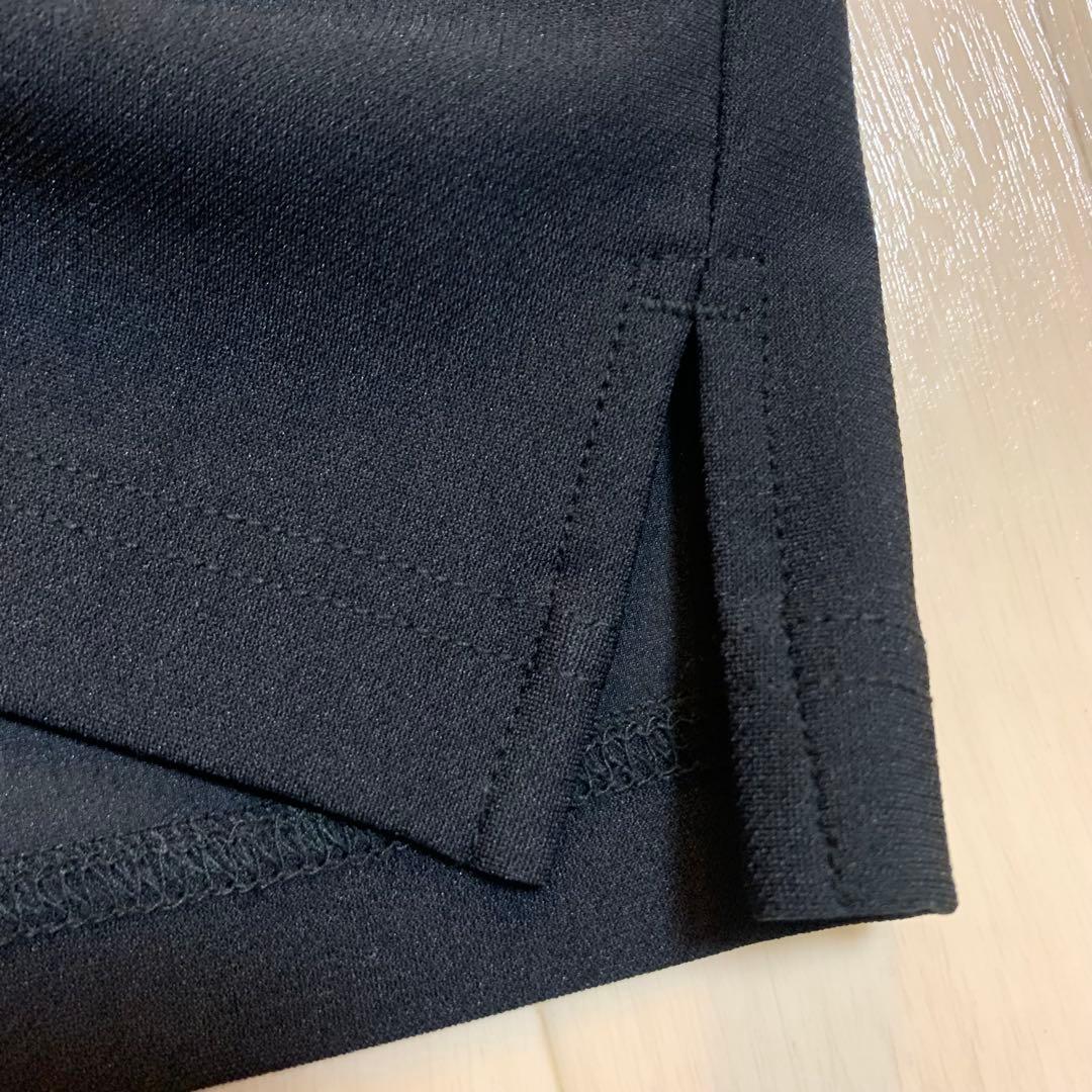 新品【ジャックバニー】メンズ　半袖モックネック　シャツ　4/M 黒　ゴルフウェア