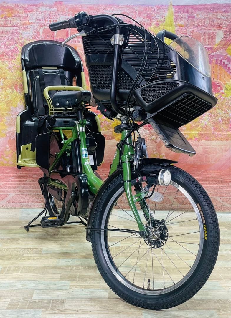 ZK3453 電動自転車 ヤマハ パスキス 子供乗せ 20インチ 送料無料