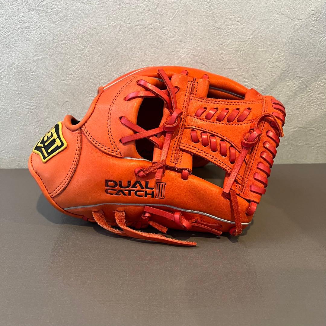 【美品】ZETT DUAL CATCH BRGB34410 オレンジ