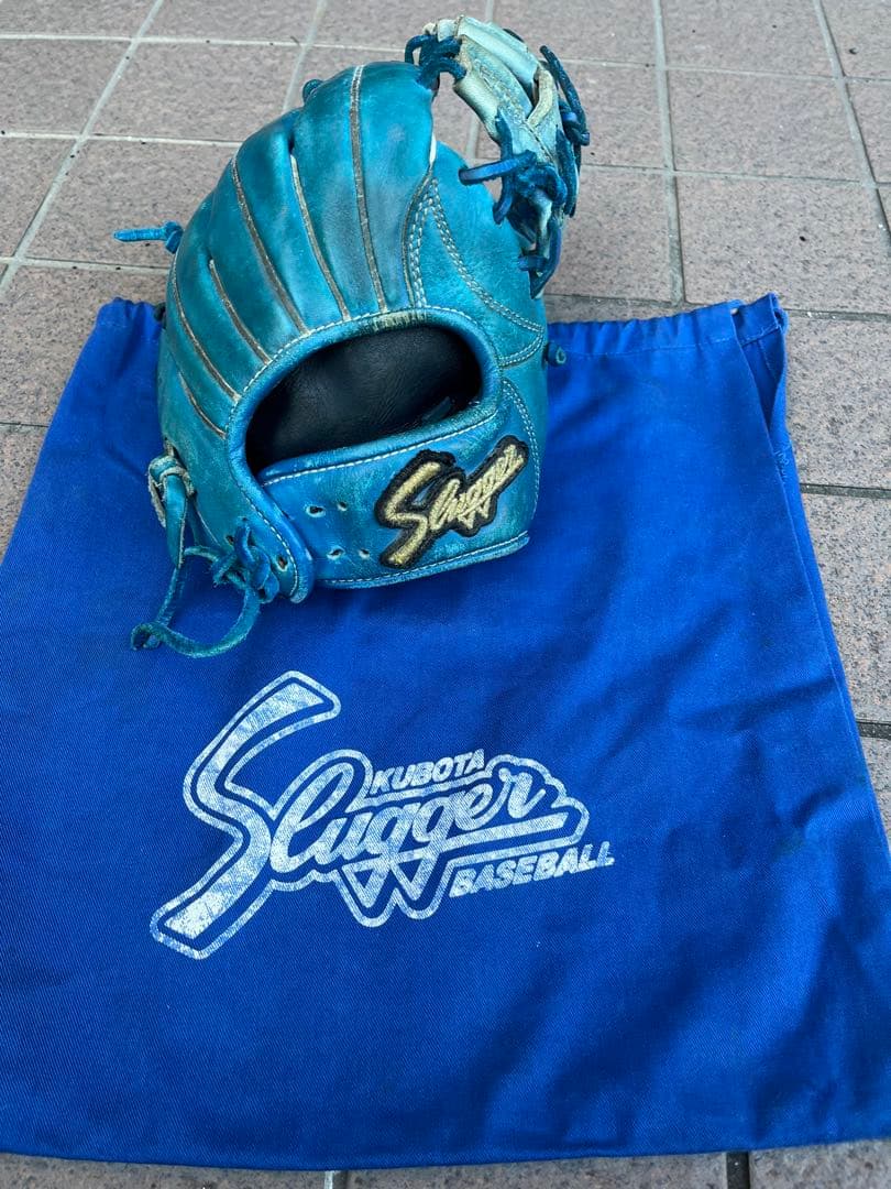 スラッガー 軟式グローブ 青