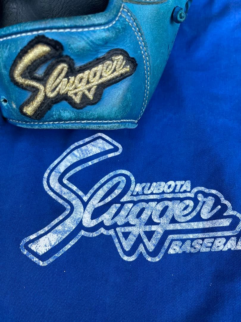 スラッガー 軟式グローブ 青