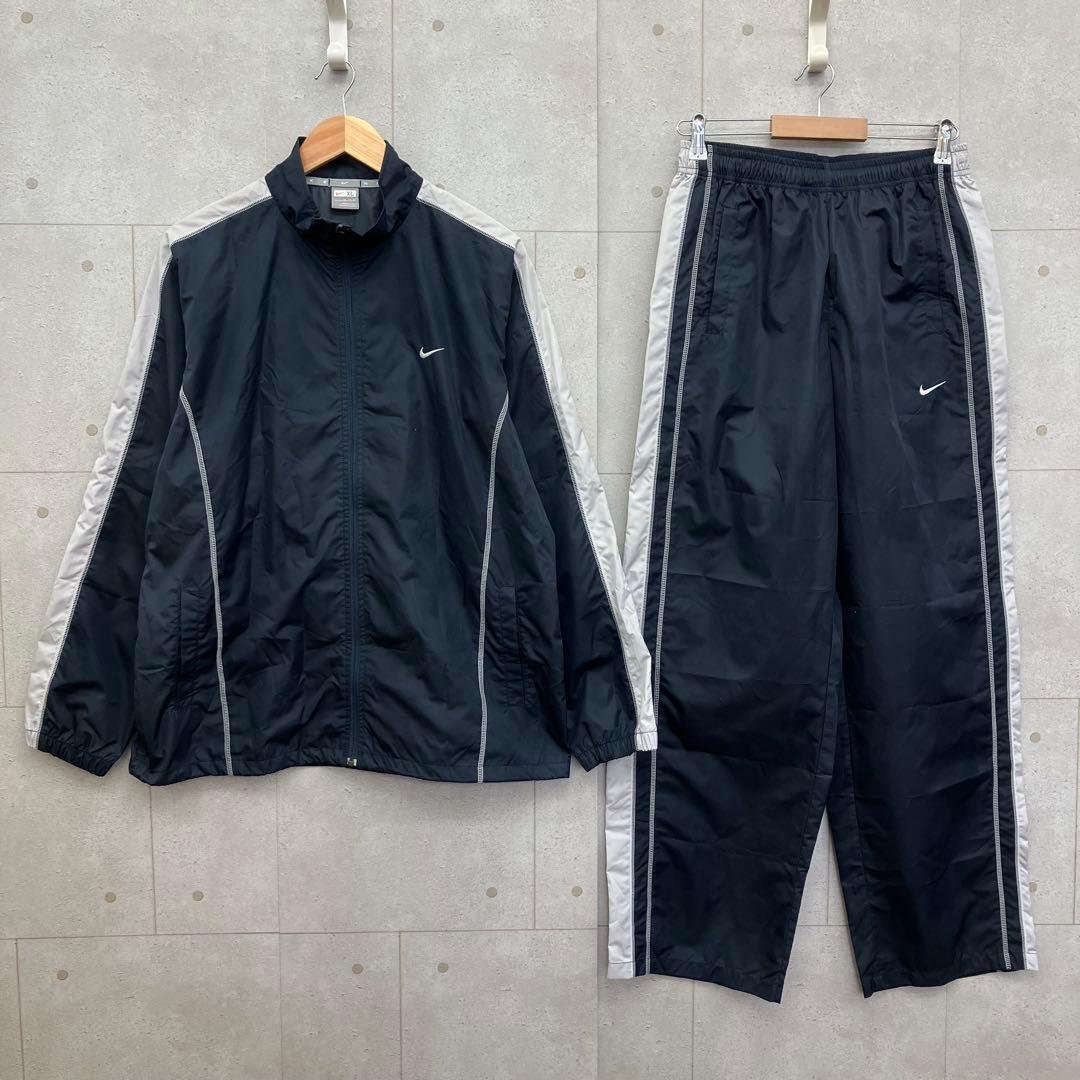 NIKE ジャージ セットアップ ウインドブレーカー メンズ 黒 XL