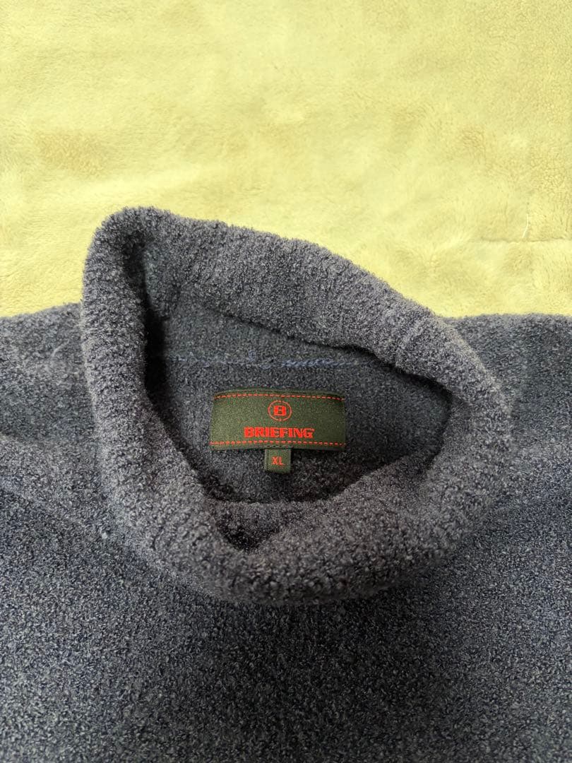 メンズウェア BRIEFING GOLF BOUCLE TURTLE NECK KNIT