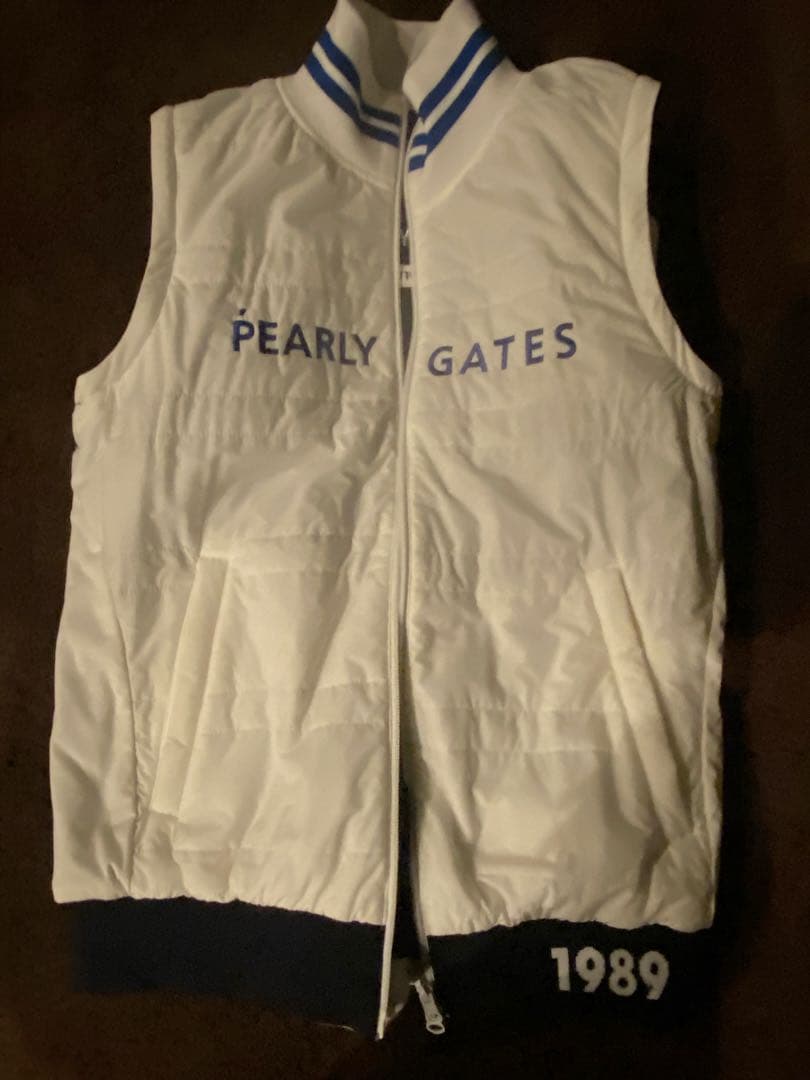 PEARLY GATES リバーリブル 2wayブルゾン ネイビー×白