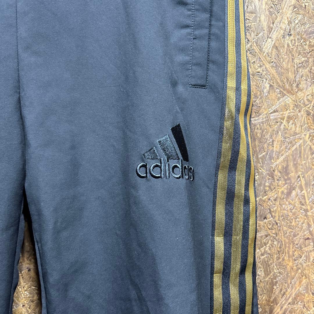 adidas アディダス ナイロン ジャージ上下SET ゴールド ライン
