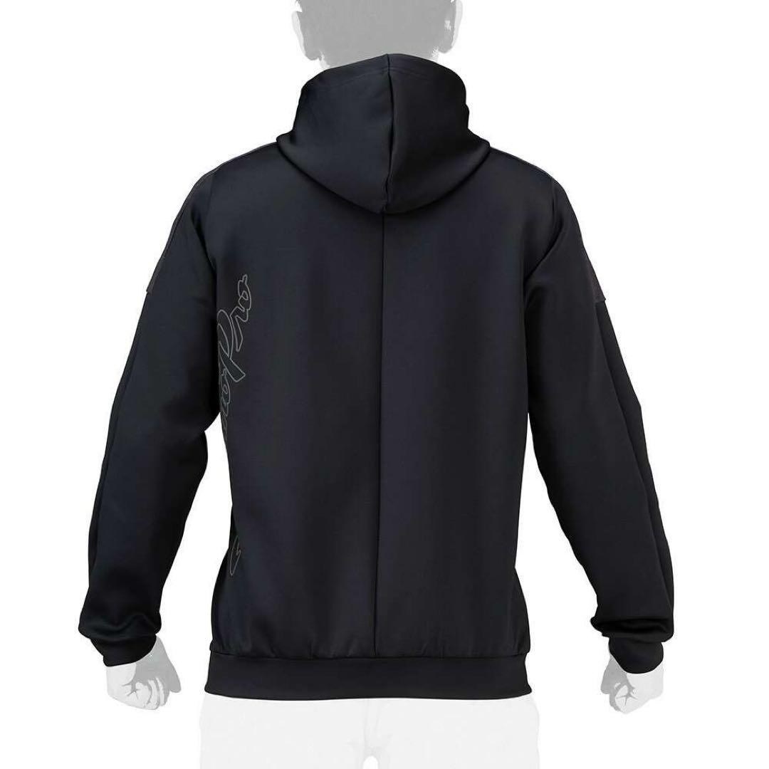 【ミズノプロ】ストレッチスウェットフーディ ブラック XO 12JEBK79