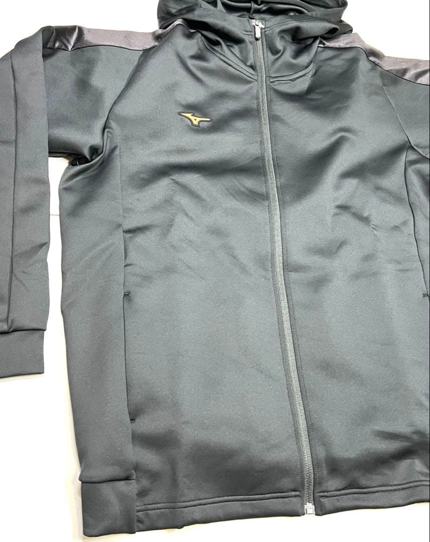【ミズノプロ】ストレッチスウェットフーディ ブラック XO 12JEBK79