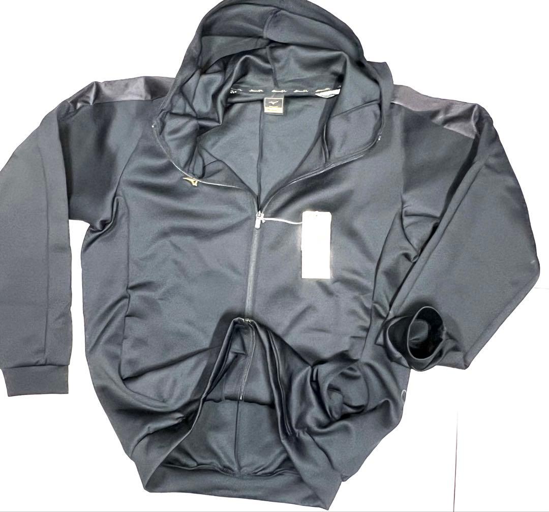 【ミズノプロ】ストレッチスウェットフーディ ブラック XO 12JEBK79