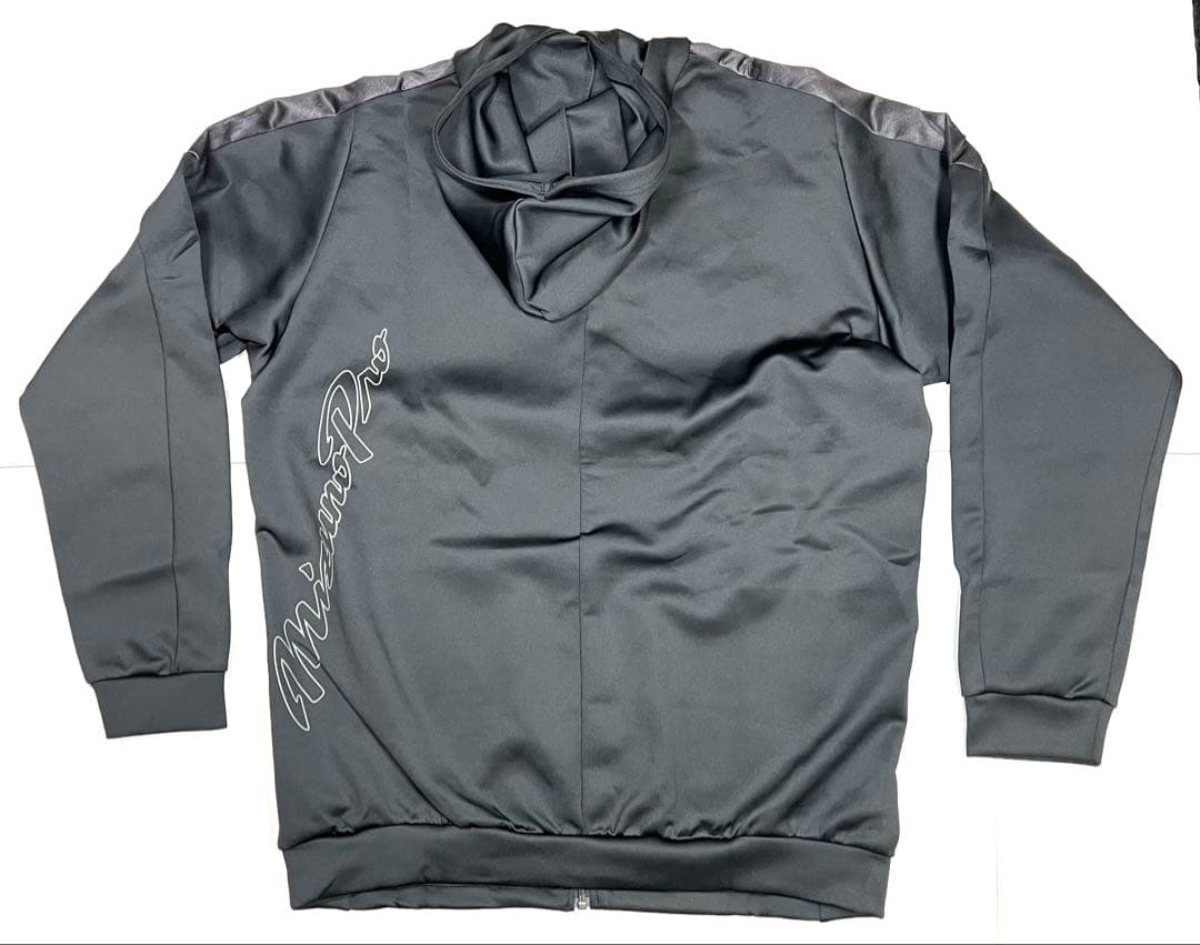 【ミズノプロ】ストレッチスウェットフーディ ブラック XO 12JEBK79