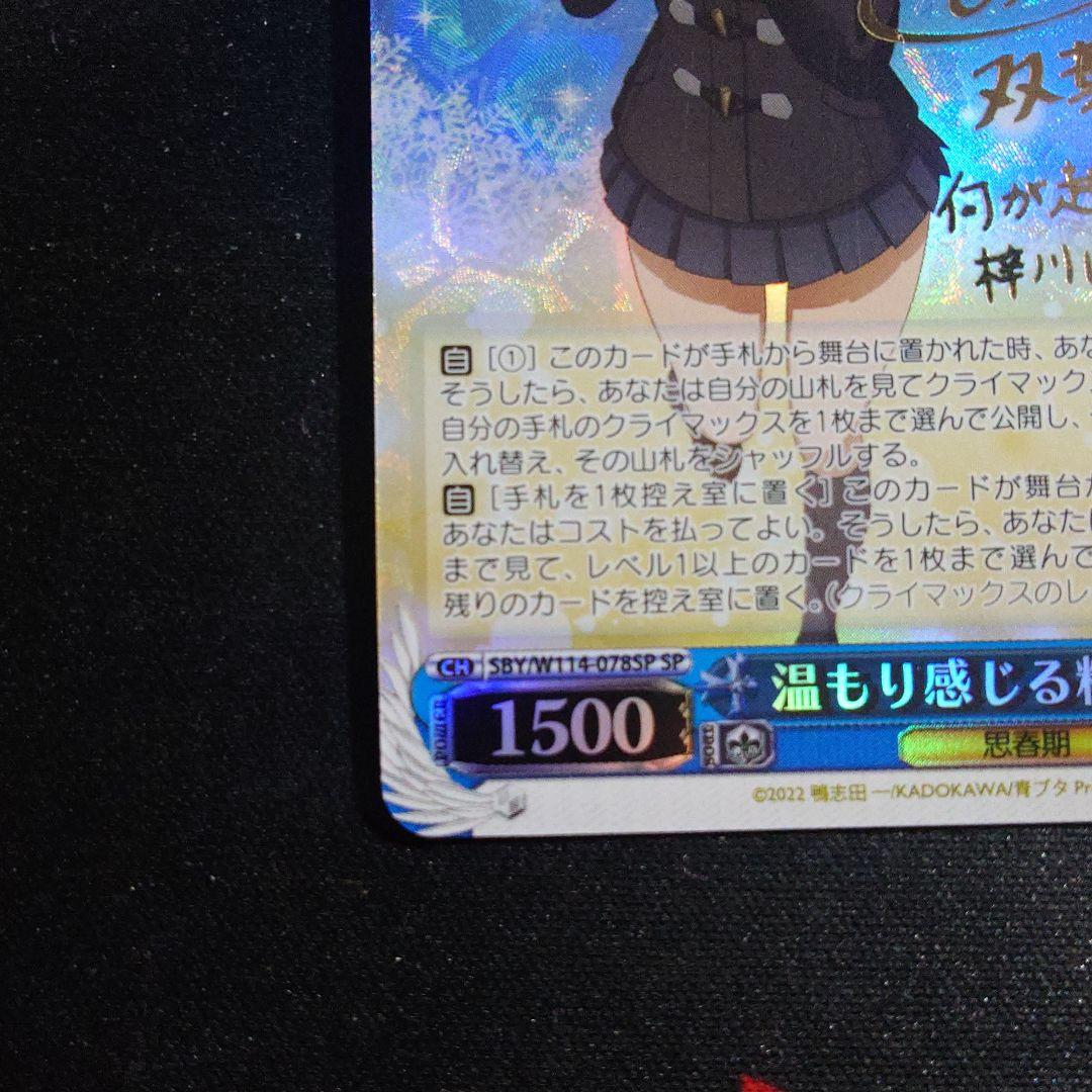 温もり感じる粉雪 双葉 理央　サイン　SP