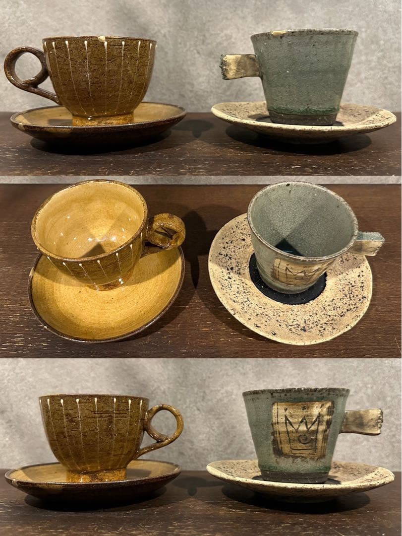 SNT1709 作家 1点もの コーヒーカップ 陶器 まとめ売り 11個 セット