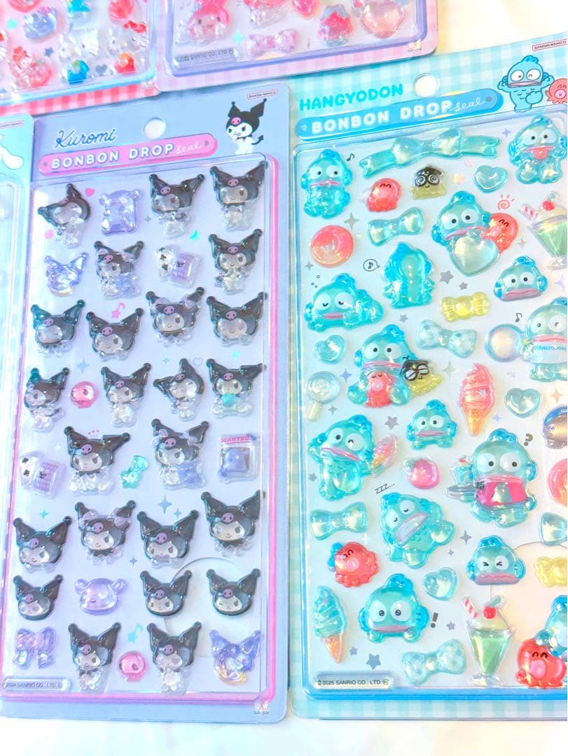 【公式オンライン購入】サンリオ ボンボンドロップシール 7枚セット