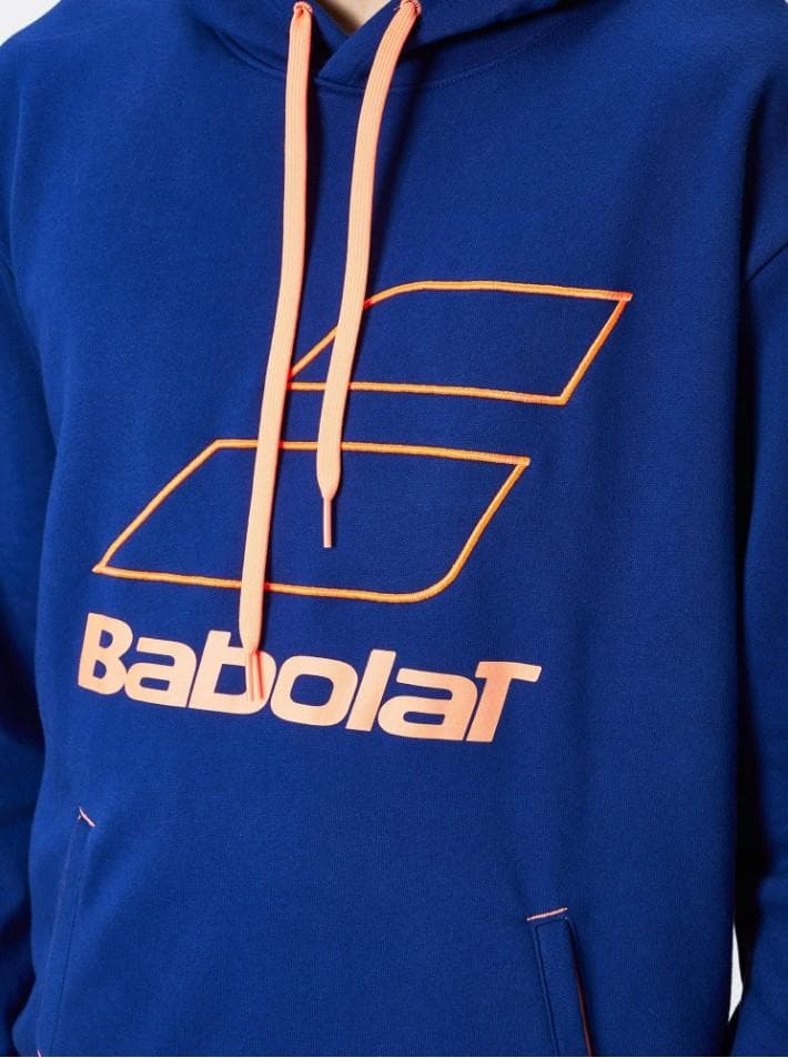 BABOLAT（バボラ）Big Logo フードパーカー（EU:M）Navy