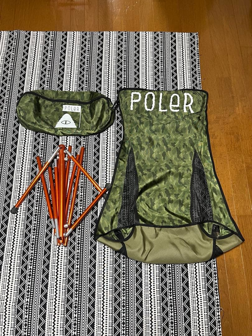 POLeR アウトドアチェア&着られる寝袋の2点セット