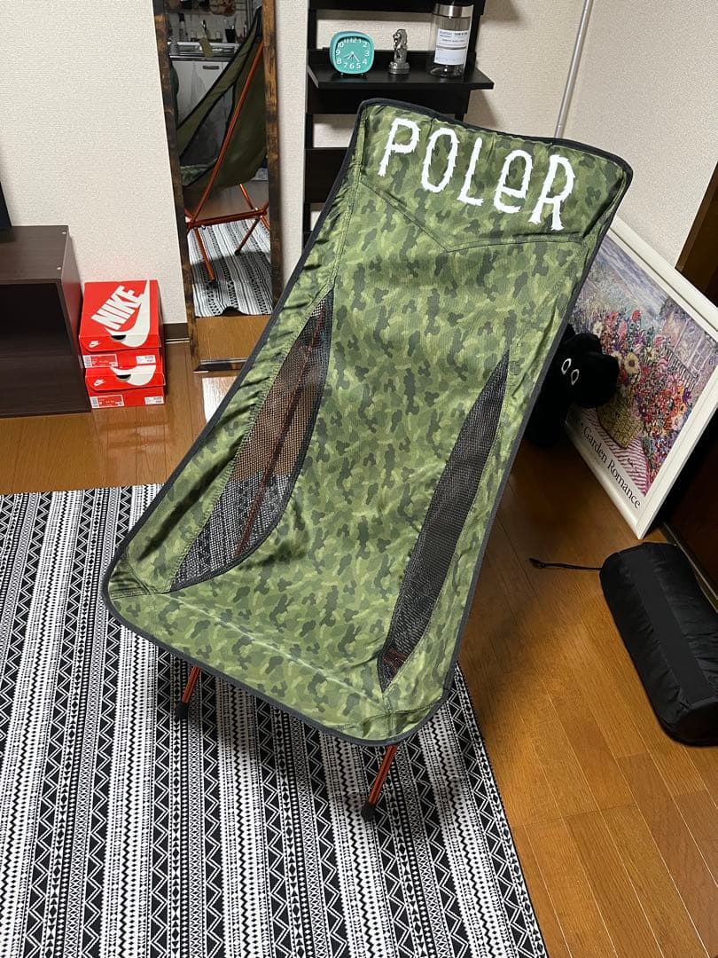 POLeR アウトドアチェア&着られる寝袋の2点セット